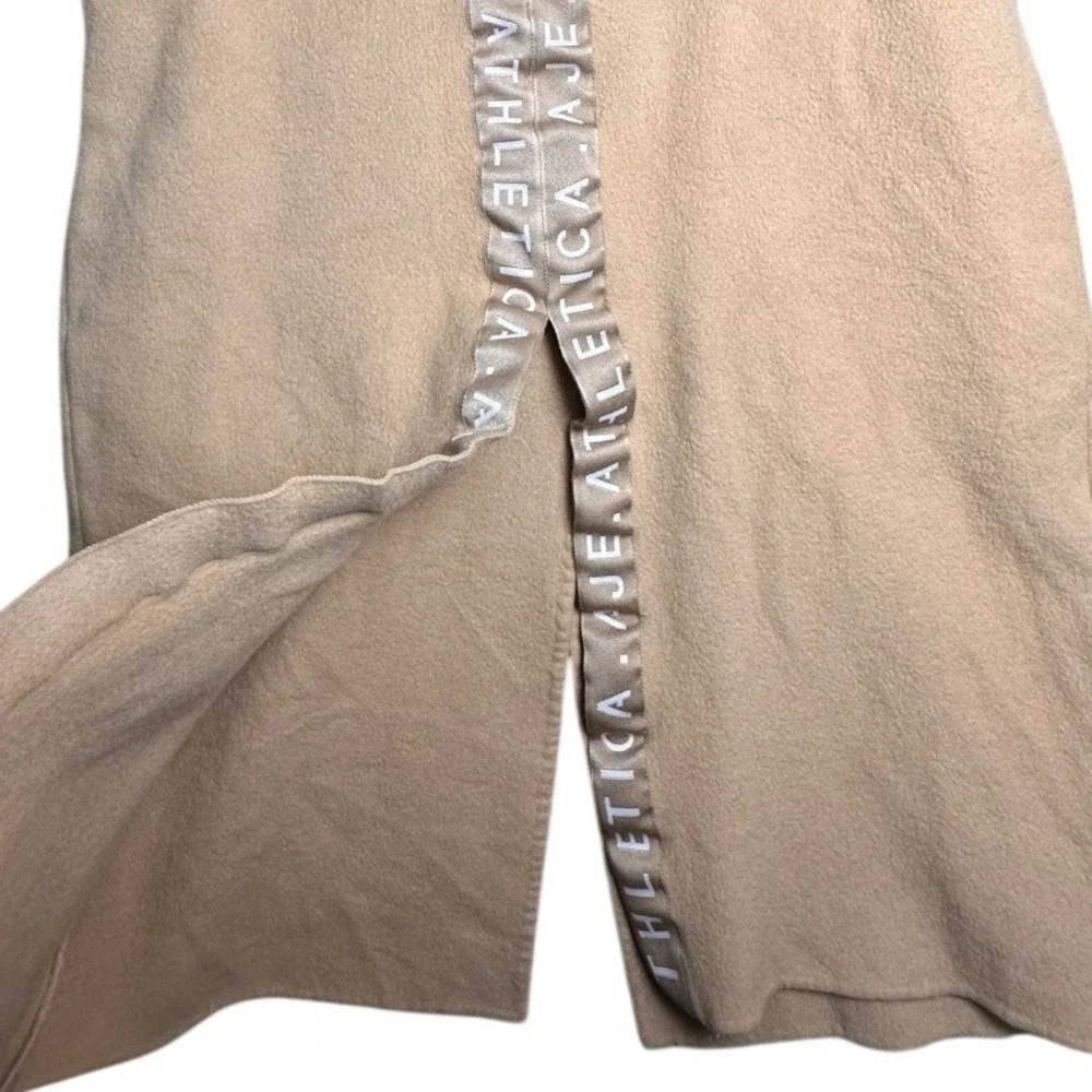 Aje Athletica Longline Tailored Vest Camel‎ Sleeveless Coat 16 Minimalist